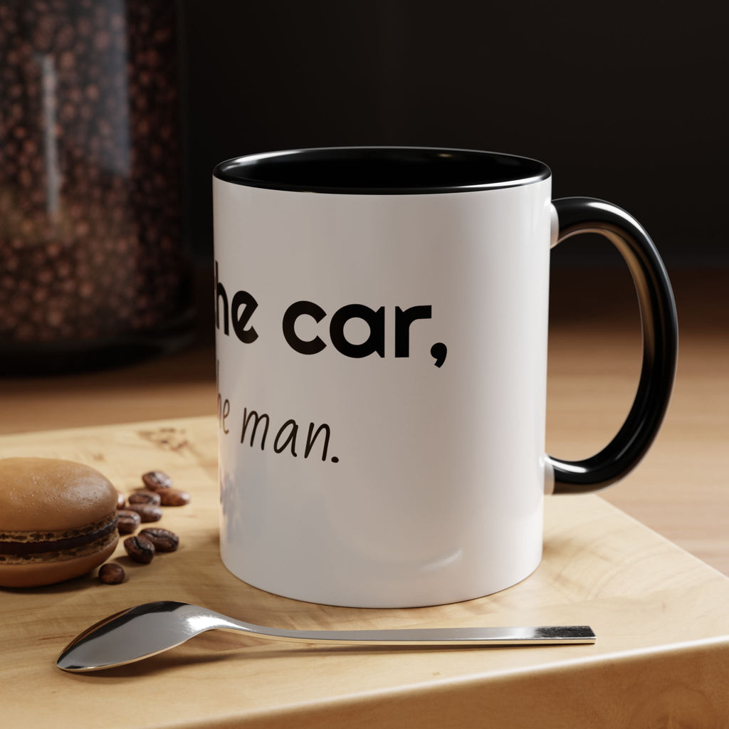 Coffee Mug – "I Love the Coffee, I Hate the Man" Accent Ceramic Mug (11/15oz)