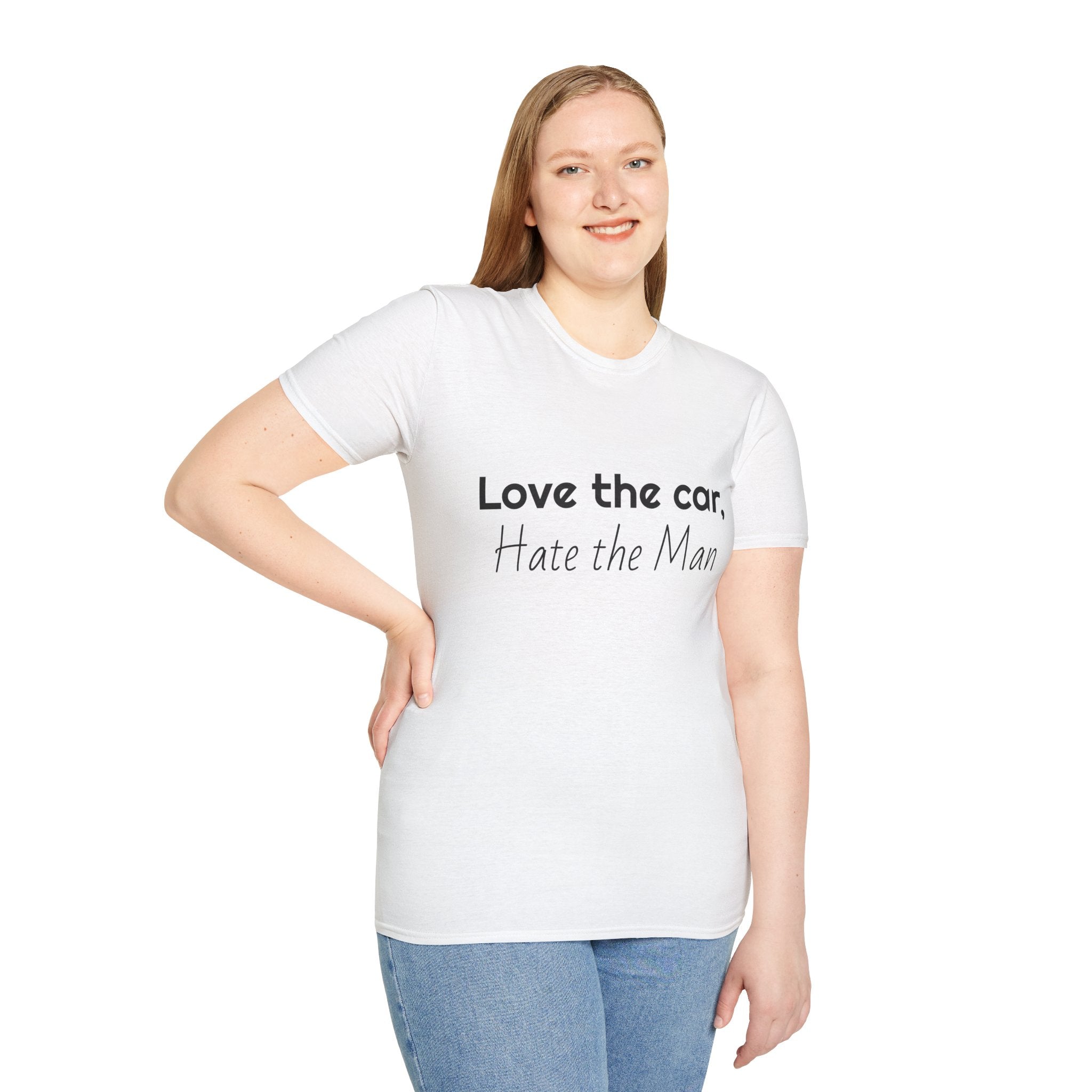 Love the Car, Hate the Man T-Shirt — Funny Feminist Auto Lover Tee