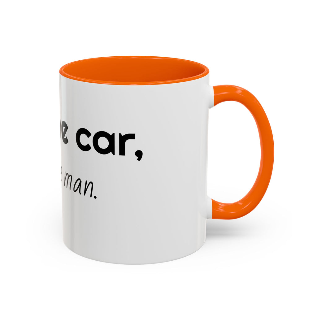 Coffee Mug – "I Love the Coffee, I Hate the Man" Accent Ceramic Mug (11/15oz)
