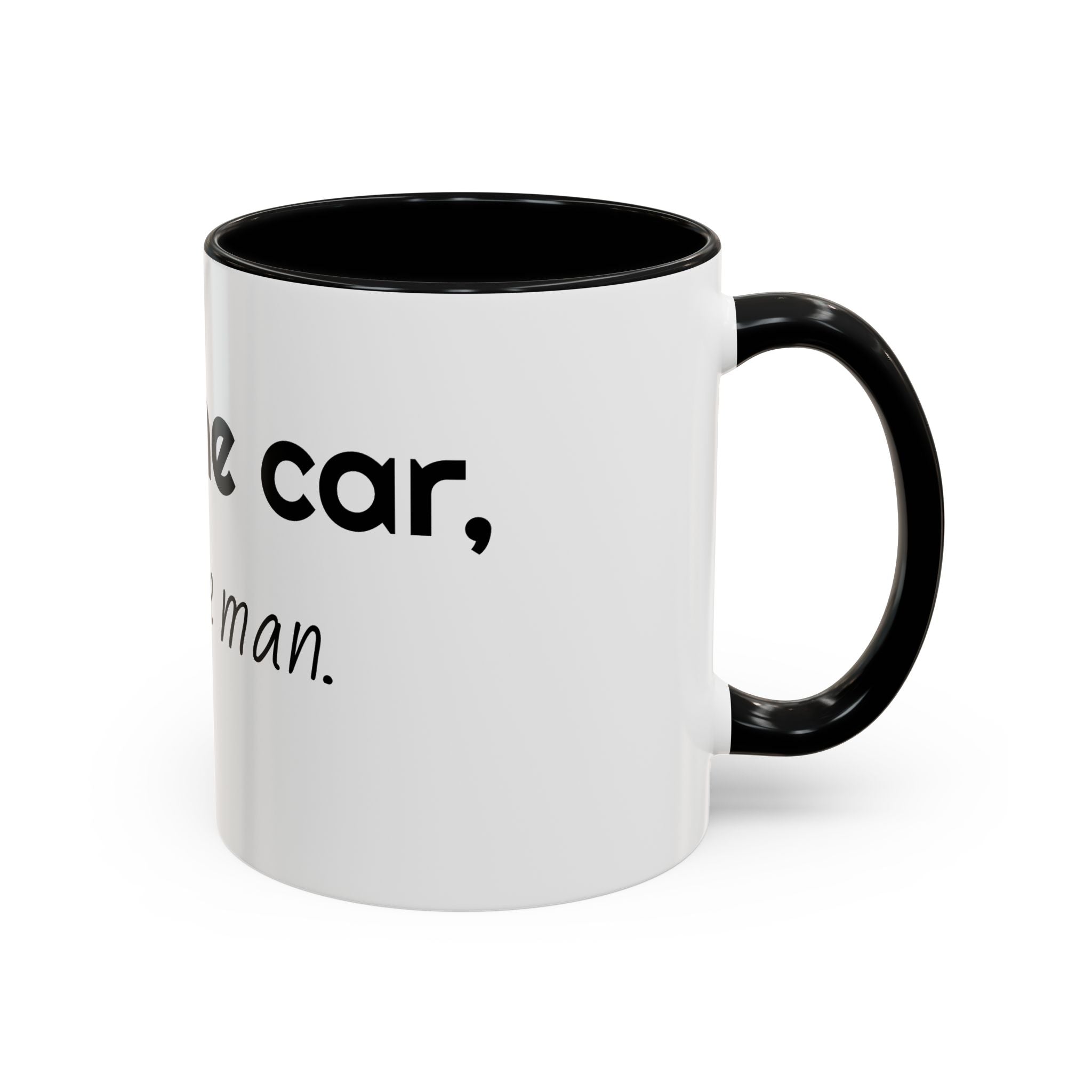 Coffee Mug – "I Love the Coffee, I Hate the Man" Accent Ceramic Mug (11/15oz)